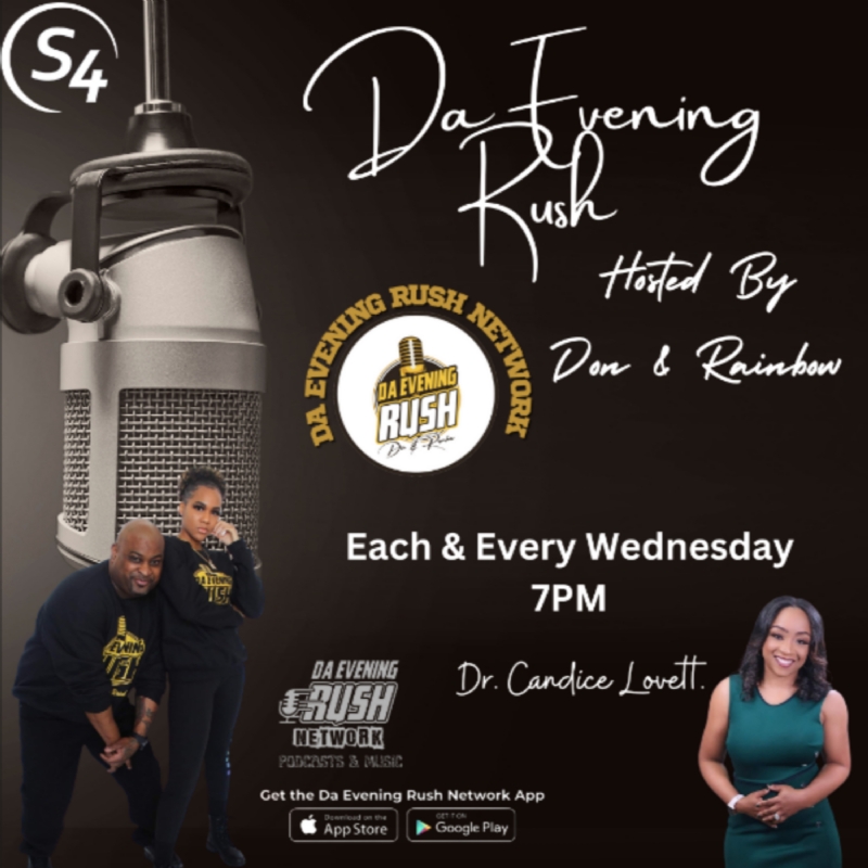 Da Evening Rush Show: (S4 E2): Can You Find Normal After Sexual Assault , Guest Candice P Lovett