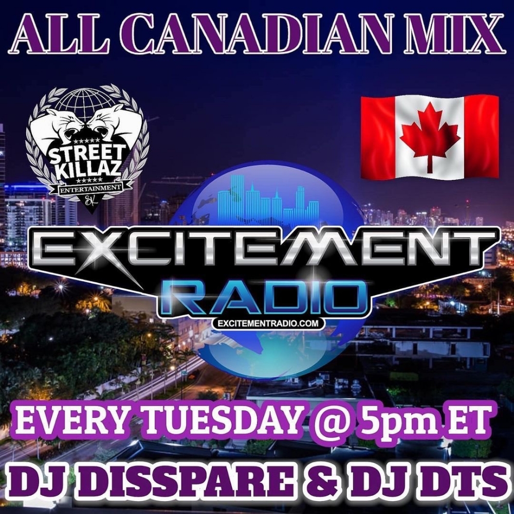 • @streetkillazent We will be airing our new all Canadian ????mix show in Miami ????TODAY @ 5pm