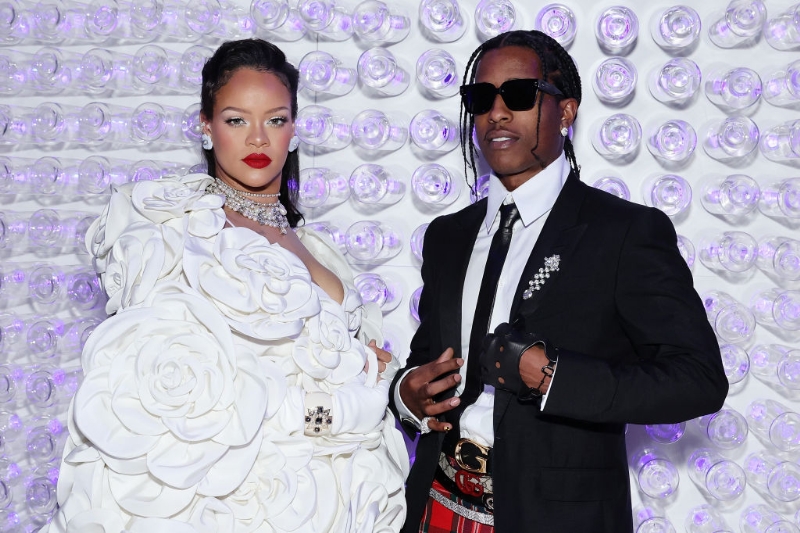 A$AP Rocky & Rihanna RIH-veal Baby Boy Riot Rose In Family Photos