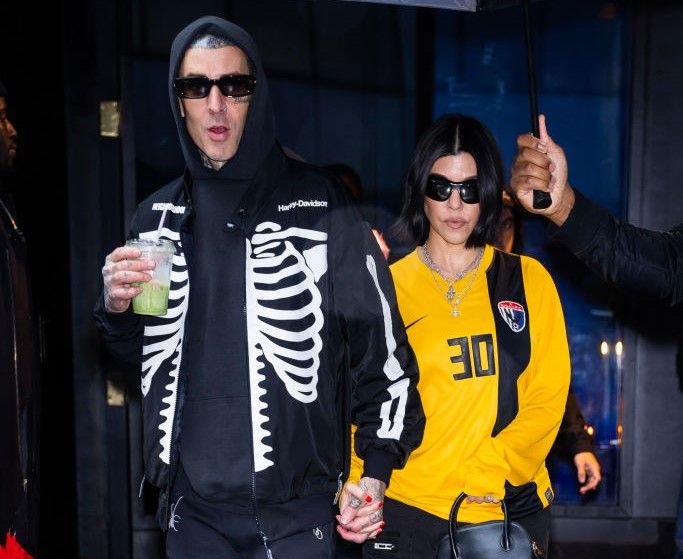 Kourtney Kardashian Surprises Travis Barker With Early Halloween Decorations