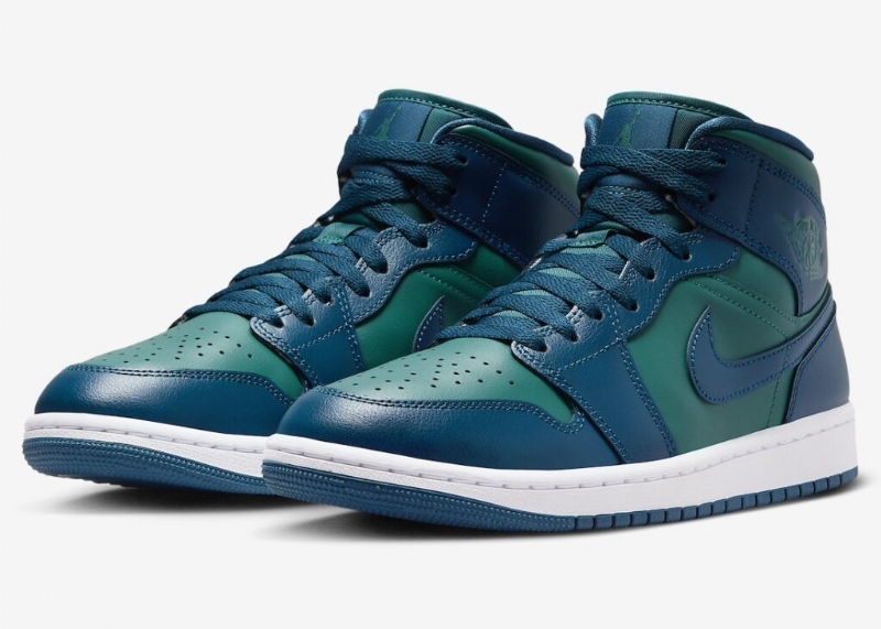 Air Jordan 1 Mid "Teal/French Blue" Officially Revealed