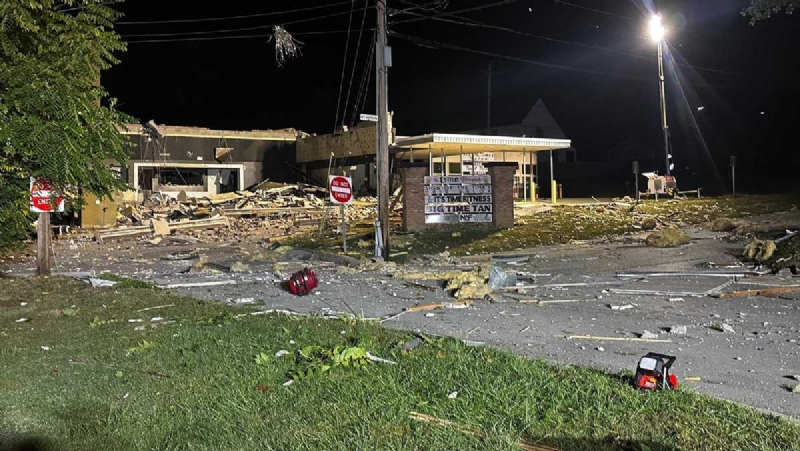 Significant damage left behind following explosion in Ellwood City