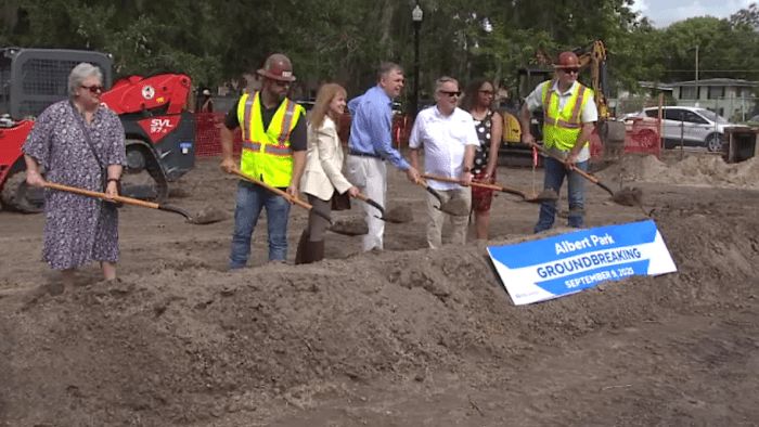 Officials break ground on upgrades to Orlando's Albert Park; set to reopen end of year