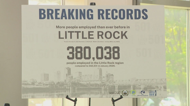 Little Rock leaders highlight 'record-breaking' employment numbers for city