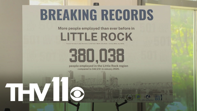 Little Rock leaders highlight 'record-breaking' employment numbers for city