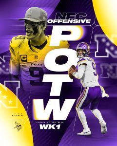 J.J. McCarthy, Nate Landman and Kameron Johnson Named NFC Players of the Week