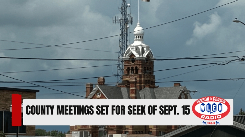 County Meetings Set for Seek of Sept. 15