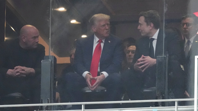 Trump and Musk Are Seen Together at Kirk Memorial, Months After Falling-Out