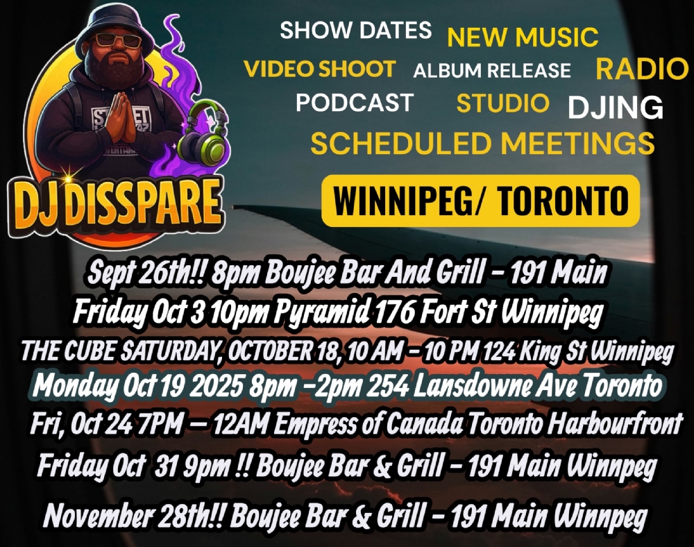 DJ DISSPARE TOUR DATES