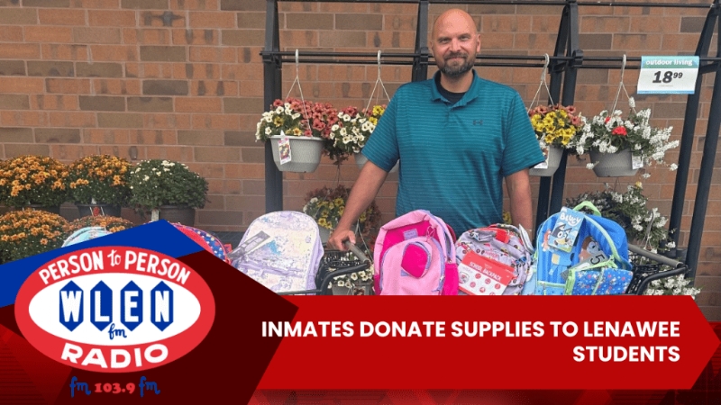 Inmates donate supplies to Lenawee students