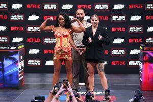 Alycia Baumgardner vs Leila Beaudoin Co-Main Events Jake vs Tank on Netflix