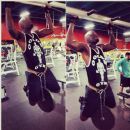 Pull ups with 35 lbs attached @ Golds