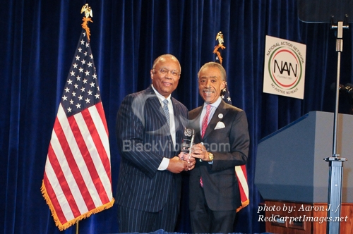 Honoree Larry Thompson and Rev Sharpton
