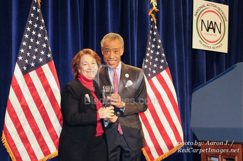 Honoree Terry O'Neill and Rev Sharpton