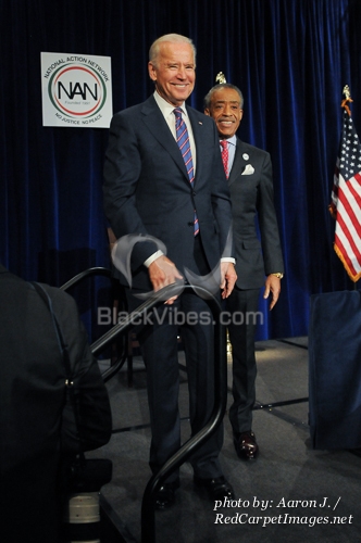 Vice President of the United States Joe Biden and Rev Al Sharpton