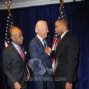 Rev Al Sharpton, Vice President of the United States Joe Biden, and Education for a Better America Executive Director Marcus Bright