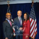 Rev Al Sharpton, Vice President of the United States Joe Biden, and National Action Network Executive Director Janaye Ingram