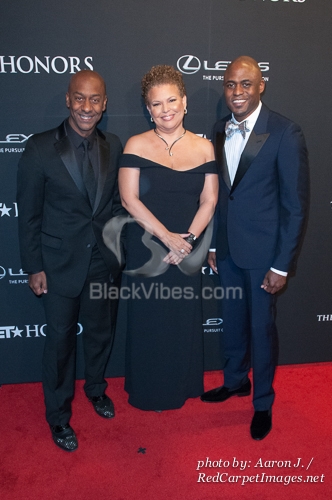 Stephen Hill, Debra Lee, and Wayne Brady