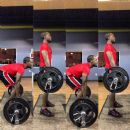 Dead lifting 185 lbs and slowly moving up! Be sure to hold proper form when doing this