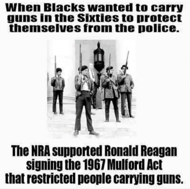 Why has America always created laws to prevent black folks from arming ourselves?