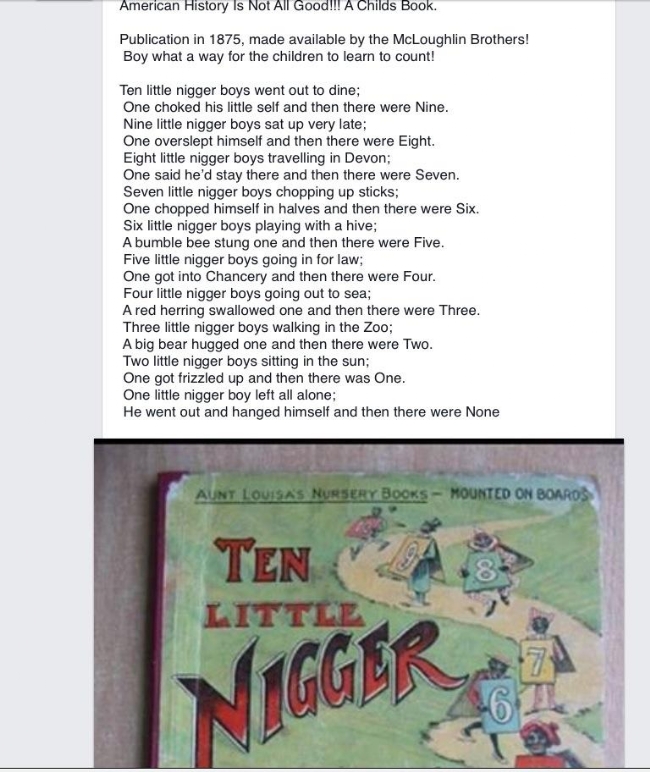 A racist children's book published in 1875
