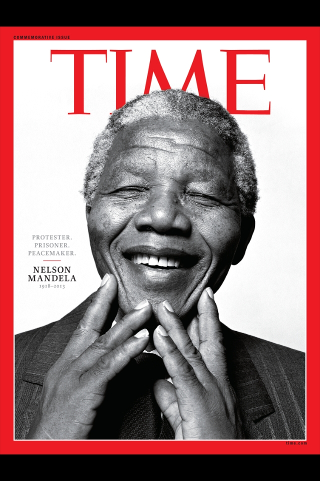 Nelson Mandela on the cover of TIME Magazine