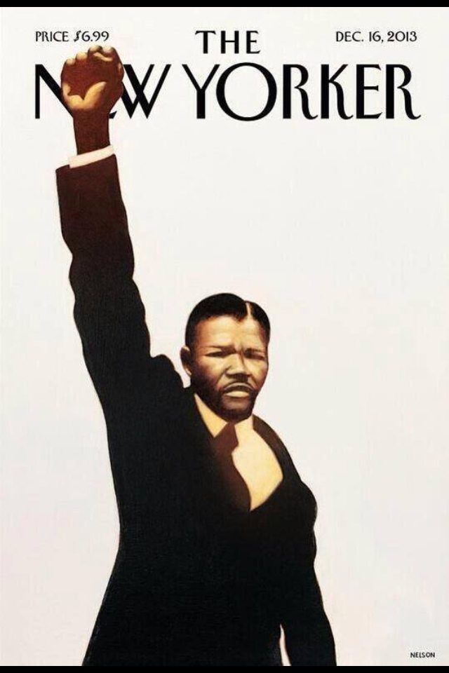 Nelson Mandela on the cover of The New Yorker