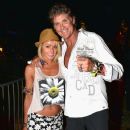 Hayley Roberts and David Hasselhoff enjoy the party at Coachella