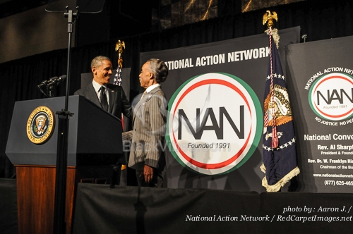 President Barack Obama and Rev. Al Sharpton