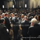 President Barack Obama greeting guests