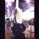 Shoulder Shrugs with the 45 plates 5 x 12