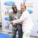 TV Journalist Roland Martin and Singer Eddie Levert