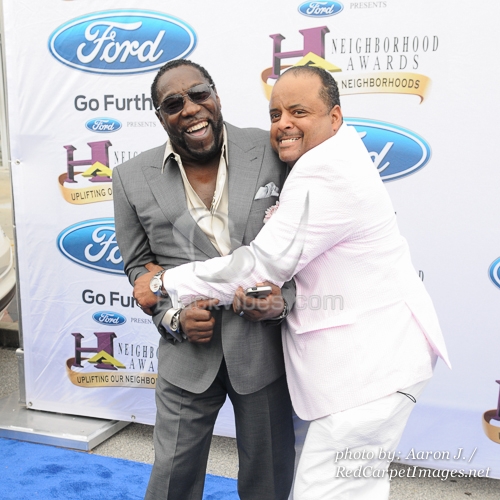 TV Journalist Roland Martin and Singer Eddie Levert
