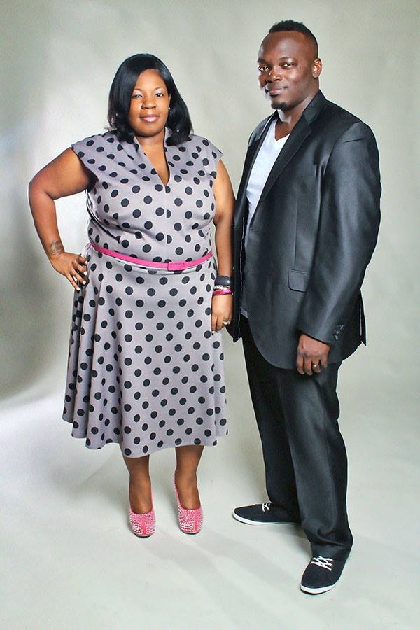 Fred Williams with his wife Gospel Artist Ashley Williams during a promotional photo shoot in Chicago.