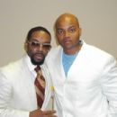 Billy J. Elliott with Gospel Recording artist James Hall in Columbia, SC at a GMWA event.