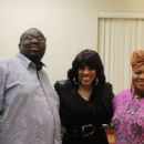 Ernest Hunter & wife with Vickie  Winans at the Annual HP Virginia Gospel Showcase and Expo.