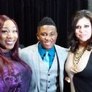 BET'S Finalist Danetra Moore, Joshua Rogers and Andrea Helms share a moment backstage