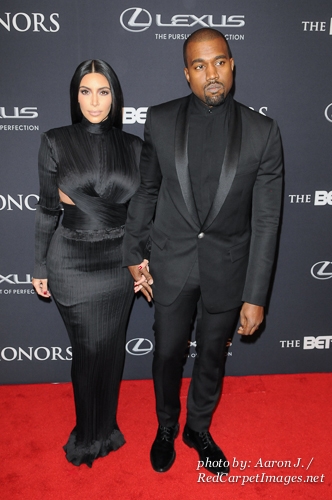 TV personality Kim Kardashian and Singer/Rapper Kanye West