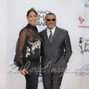 Actor Laurence Fishburne and Wife Gina Torres