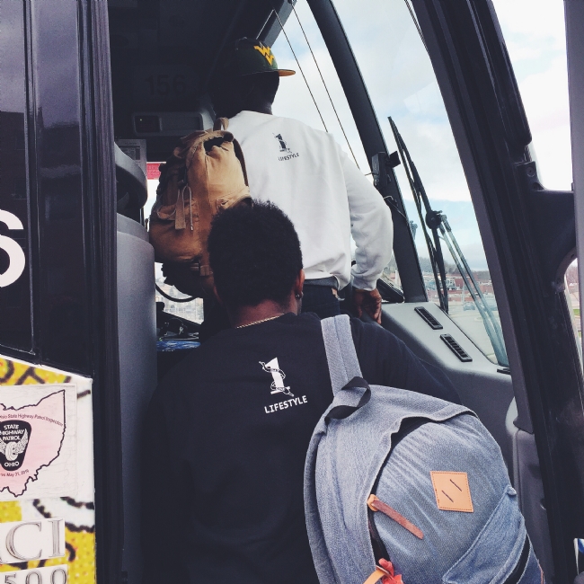 The team headed to Charleston, WV
