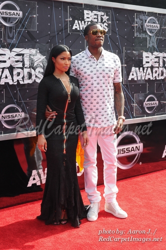 Rappers Nicki Minaj and Meek Mill