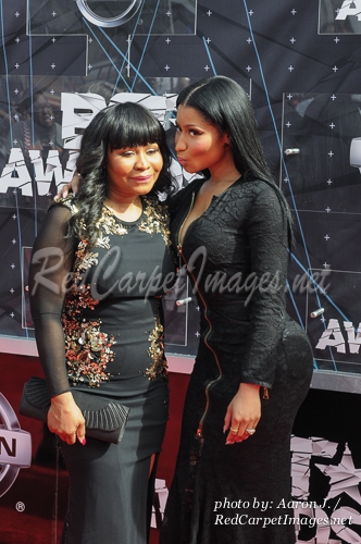 Rapper Nicki Minaj and her Mom