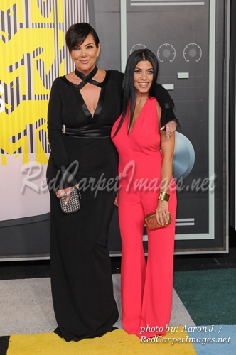 TV Personalities Kris Jenner and Kourtney Kardashian
