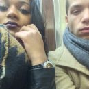 My best friend Chris & I on the subway for the first time.