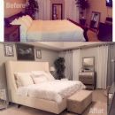 Master bedroom before & after