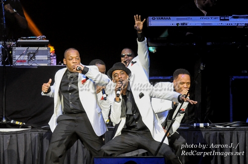 New Edition's Ricky Bell, Johnny Gill, Ronnie DeVoe, Michael Bivins, and Ralph Tresvant