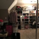 My closet room before - dark color