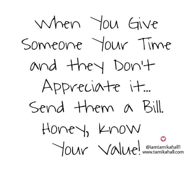 Know your worth!