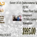 We have a great new special for all those young ladies that are having an upcoming quinceanera or sweet 16.
