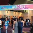 My sister/cousin and I at The World's Natural Hair Show in Atlanta.